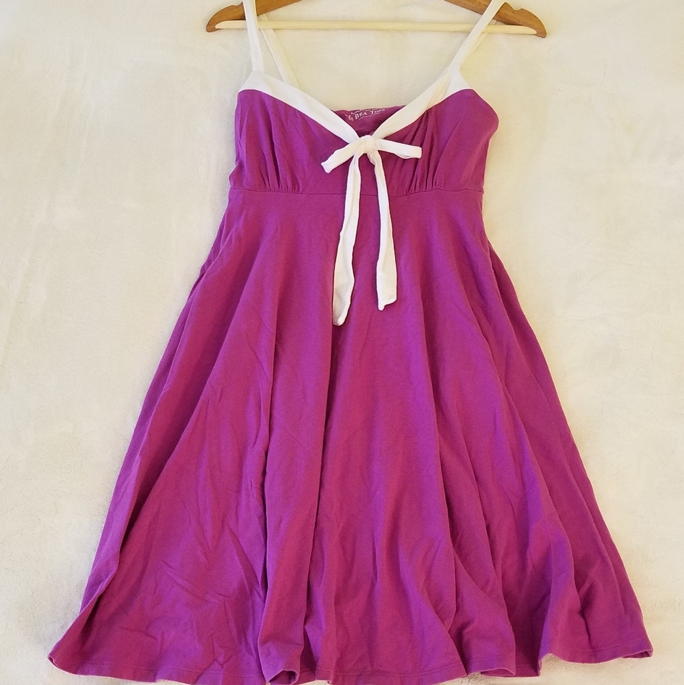 Victoria's Secret Bra Tops purple and white dress